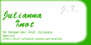 julianna knot business card